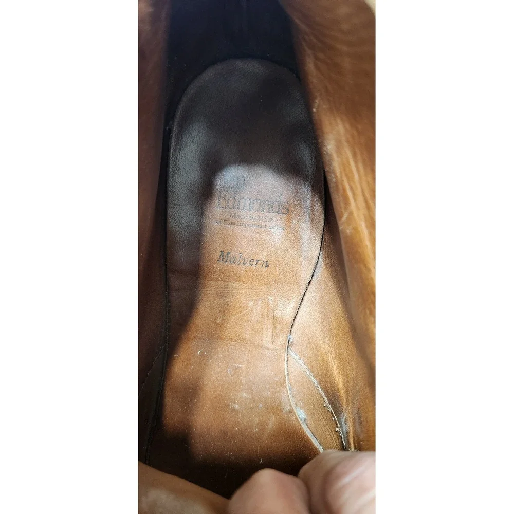 Allen Edmonds Malvern Brown Leather Chukka Boots Mens 10.5 D 9161 USA Made